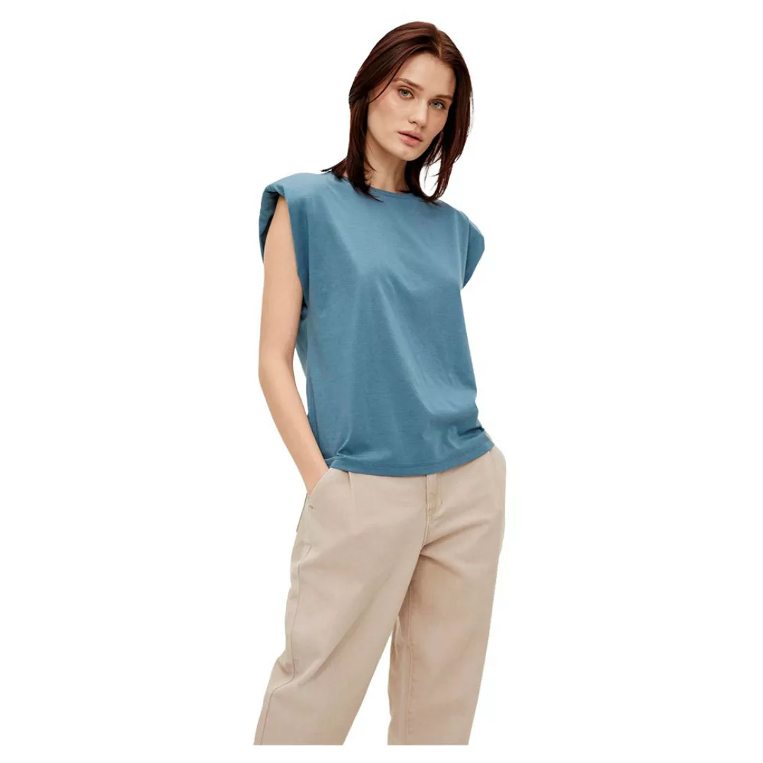 Object Stephanie Anette Kurzärmeliges T-shirt XS Blue Mirage günstig online kaufen