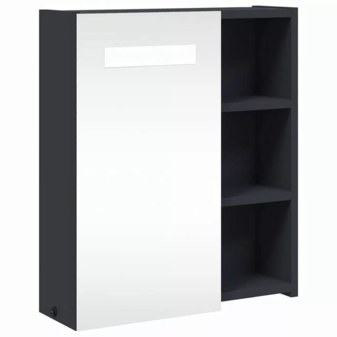 vidaXL Spiegelschrank Spiegelschrank mit LED-Beleuchtung Grau 45x13x52 cm günstig online kaufen