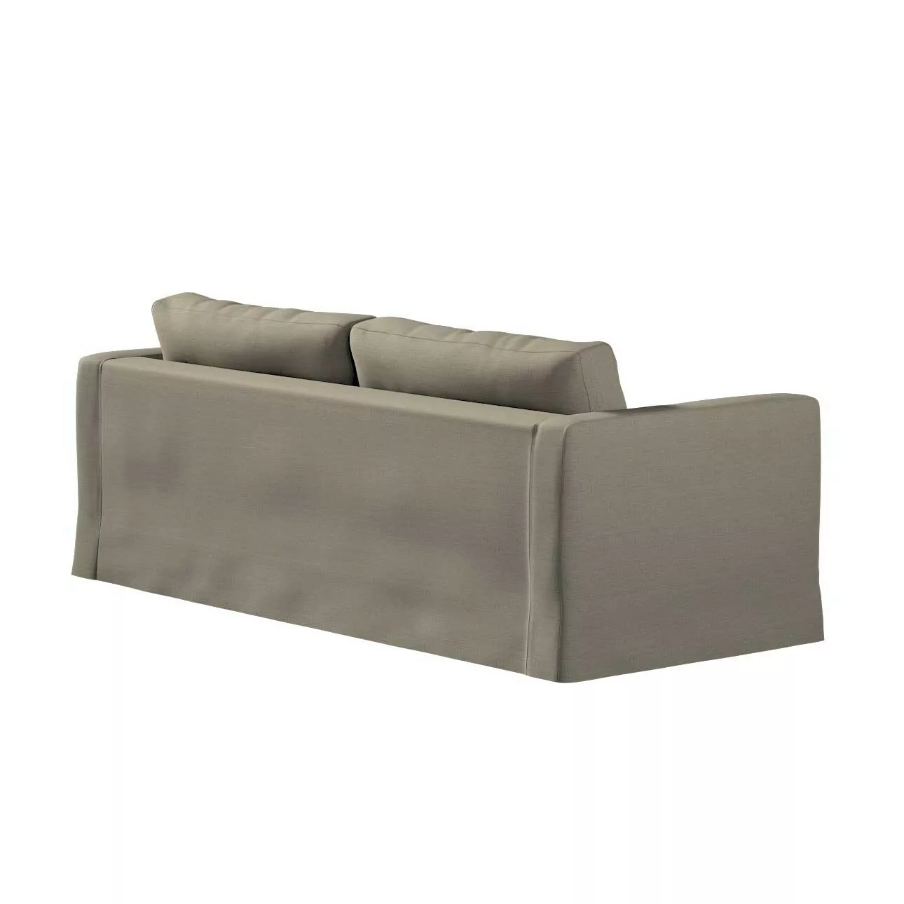 Bezug für Karlstad 3-Sitzer Sofa nicht ausklappbar, lang, beige-grau, Bezug günstig online kaufen