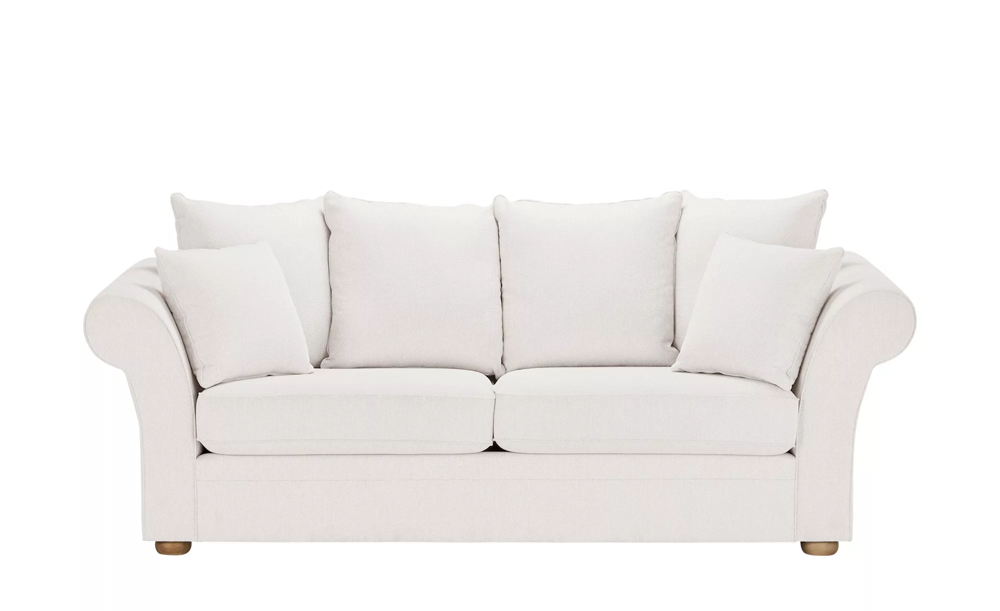 Sofa  Olivia - creme - 240 cm - 100 cm - 98 cm - Polstermöbel > Sofas > 3-S günstig online kaufen