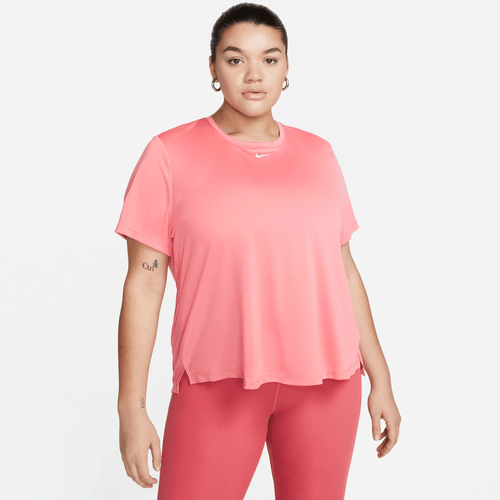 Nike Trainingsshirt "Dri-FIT One Womens Standard Fit Short-Sleeve Top (Plus günstig online kaufen