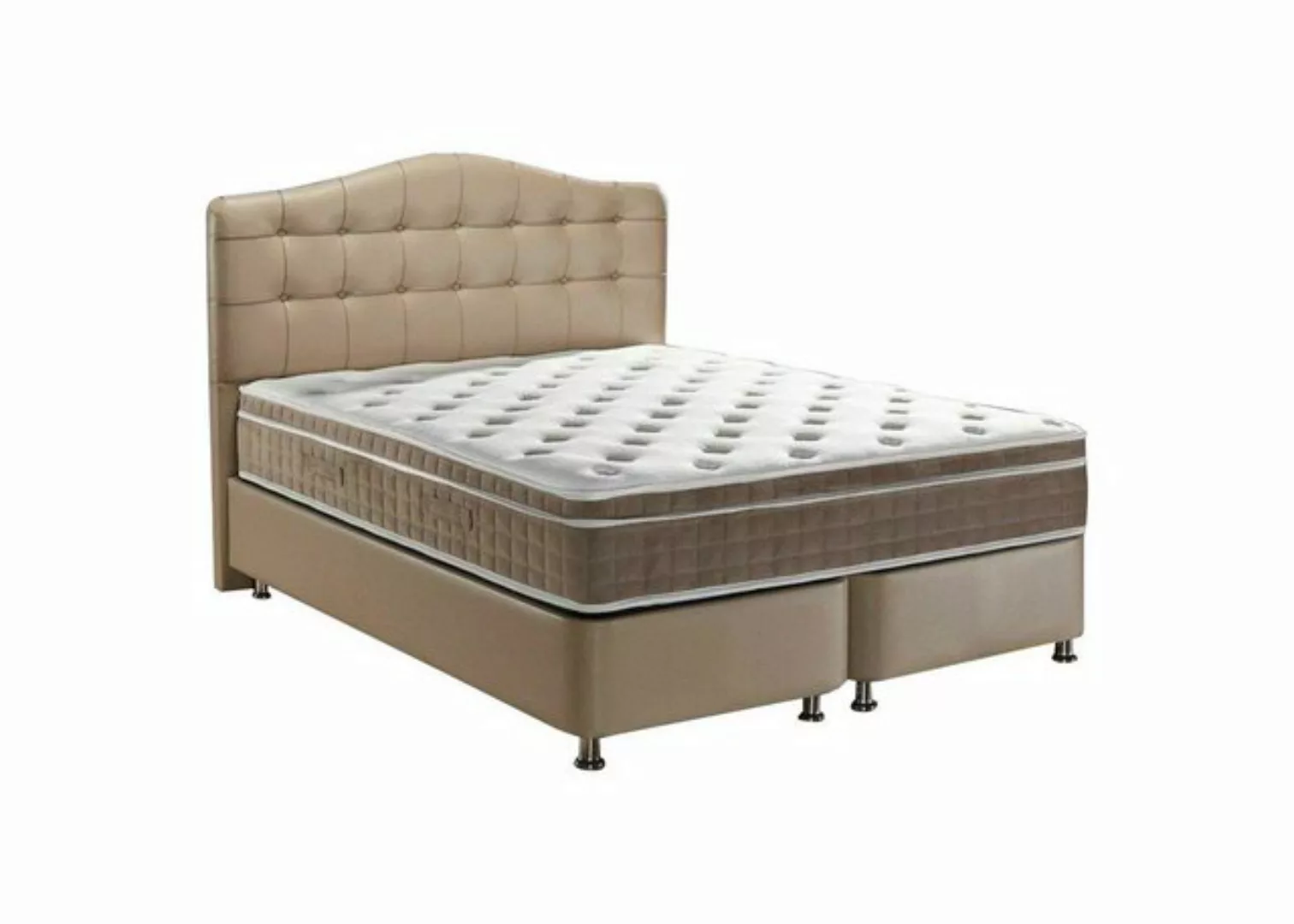 Xlmoebel Bett Leder Bett Schlafzimmer Möbel Luxury Moderne Boxspring (Bett) günstig online kaufen