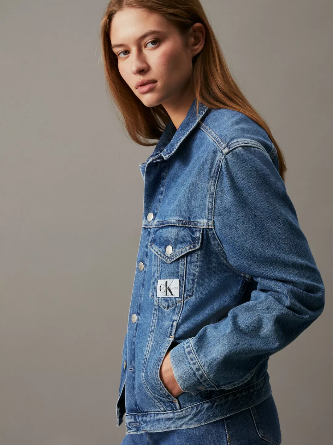Calvin Klein Jeans Jeansjacke ARCHIVAL DENIM JACKET mit Brusttaschen günstig online kaufen