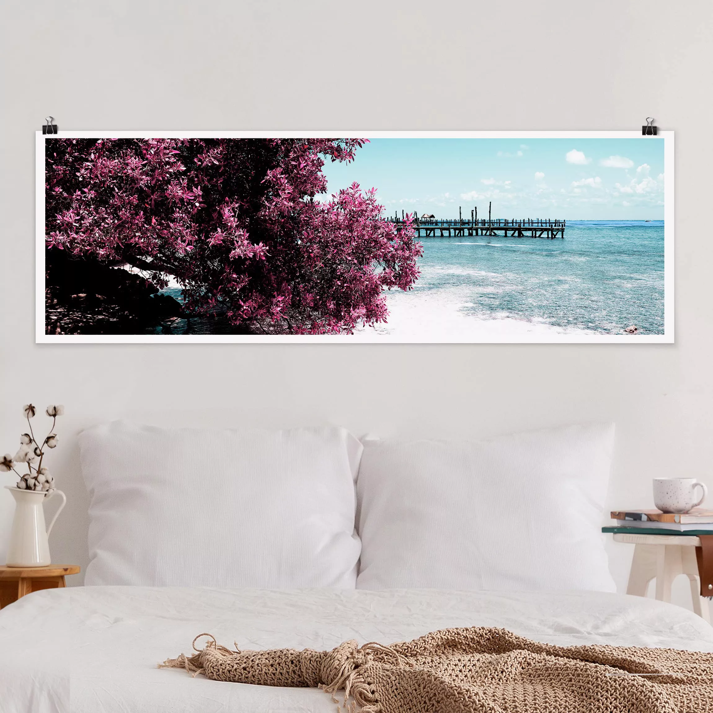 Panorama Poster Strand Paradies Strand Isla Mujeres günstig online kaufen