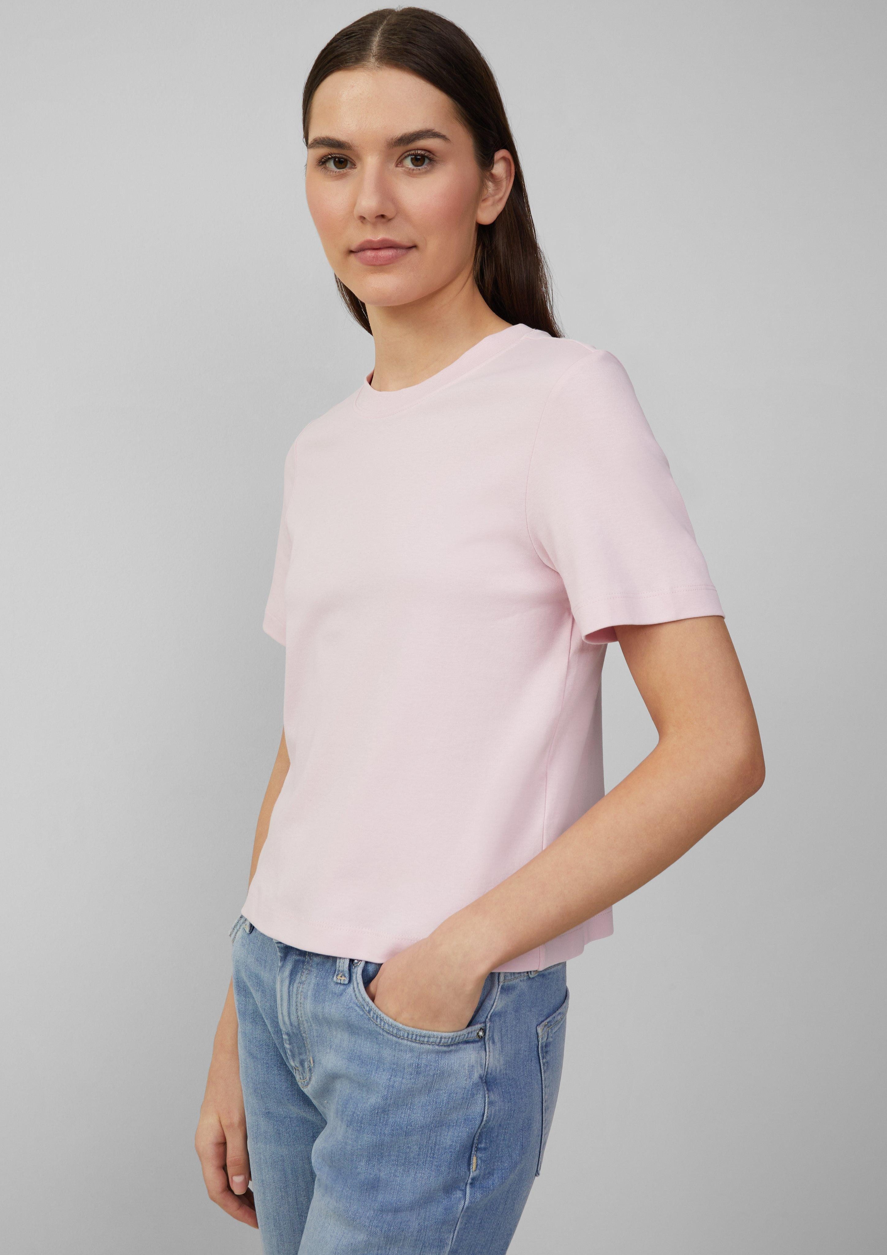 s.Oliver Kurzarmshirt Verkürztes T-Shirt aus Interlockjersey günstig online kaufen