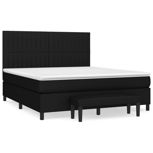 vidaXL Boxspringbett Boxspringbett mit Matratze und Fusshocker Stoff (160 x günstig online kaufen