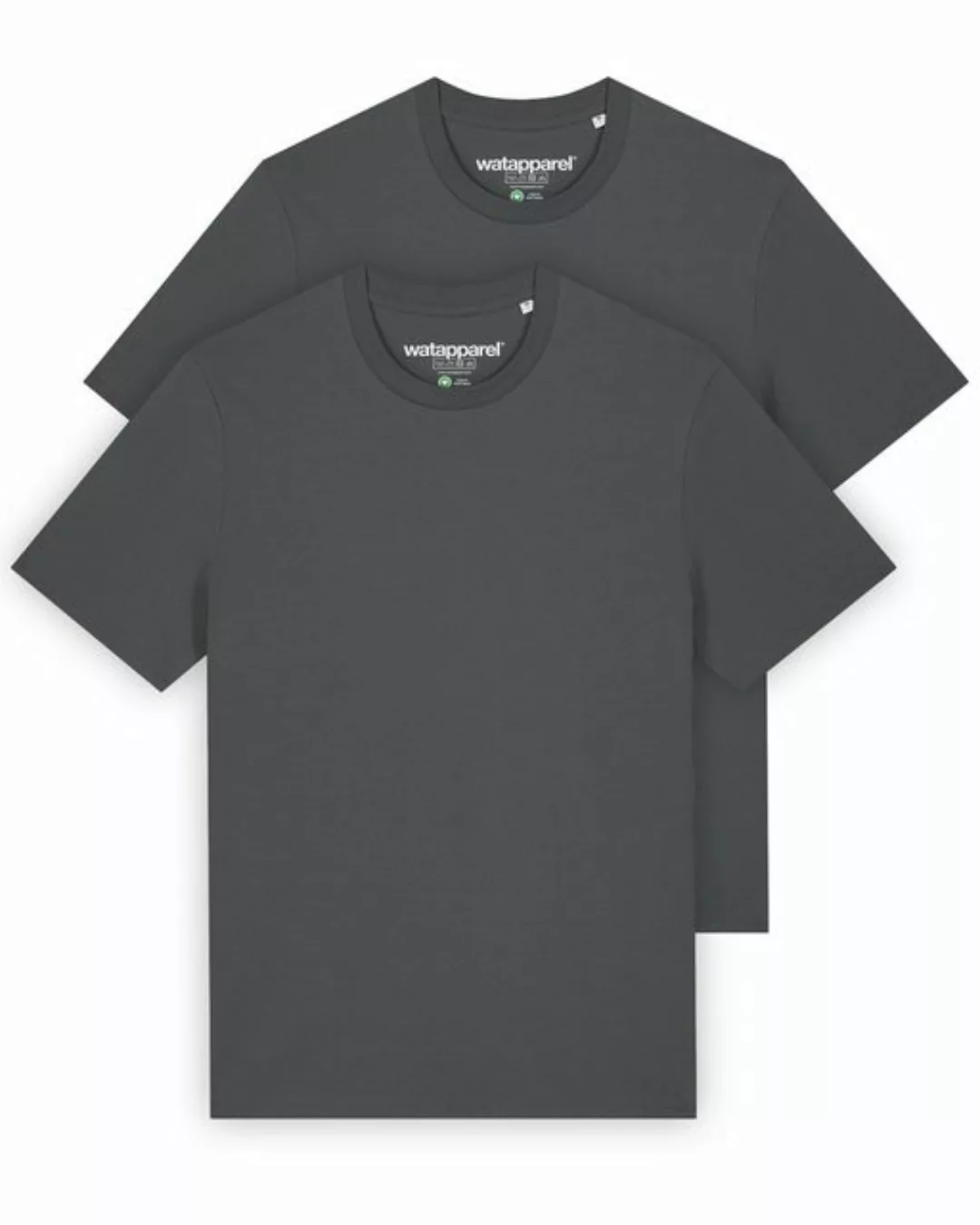wat? Apparel Print-Shirt 2er Pack Bio Basic T-Shirt Männer (1-tlg) günstig online kaufen