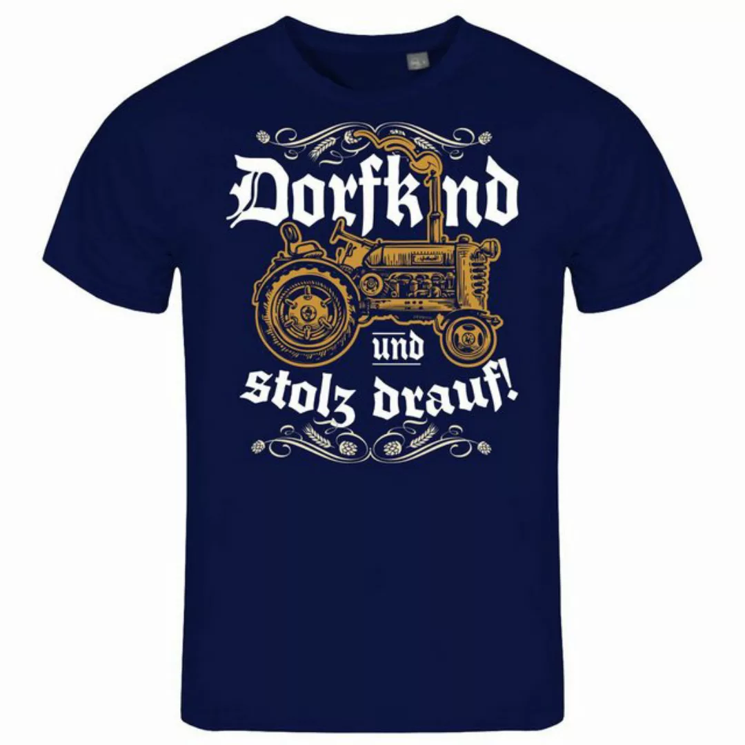 deinshirt Print-Shirt Herren T-Shirt Dorfkind und stolz drauf Funshirt mit günstig online kaufen