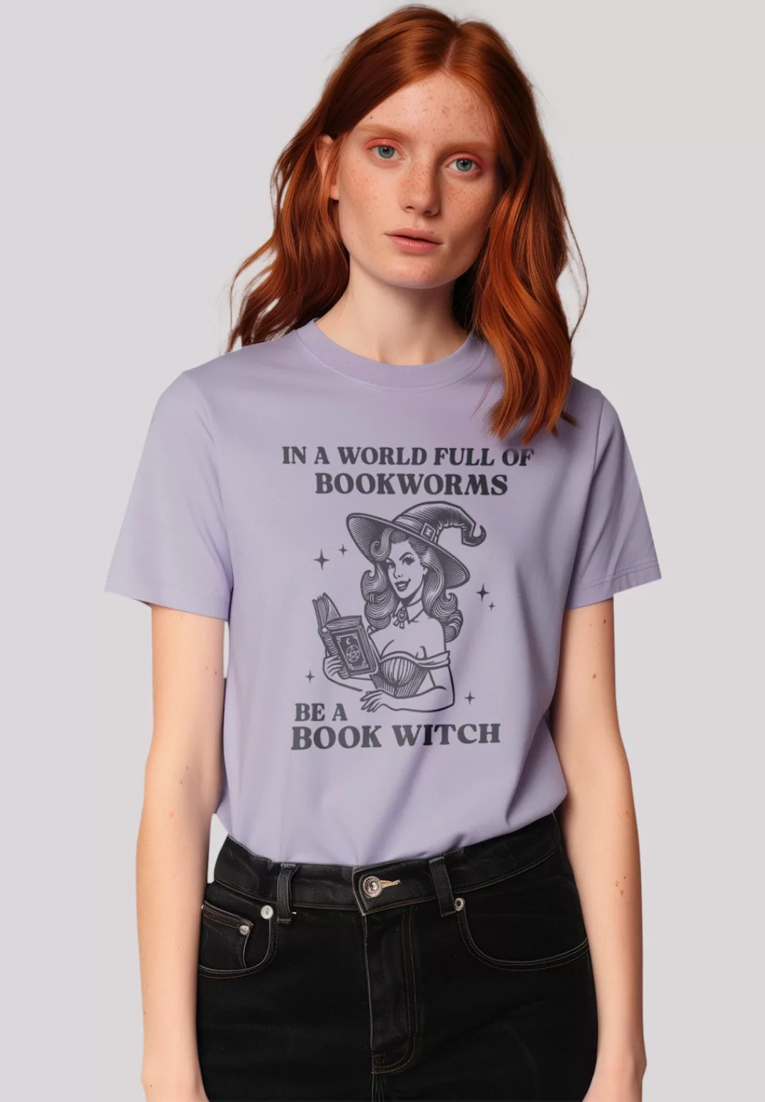 F4NT4STIC T-Shirt "Halloween Witch be a book witch", Premium Qualität, Hall günstig online kaufen