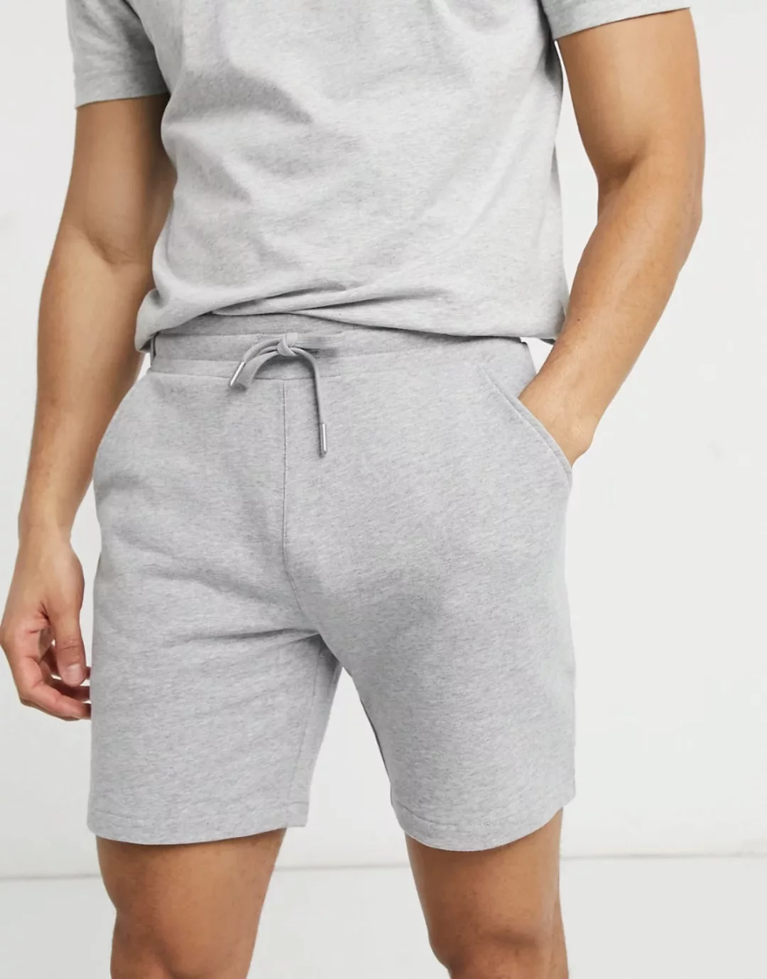 Farah – Durrington – Shorts aus Bio-Baumwolle in Grau günstig online kaufen