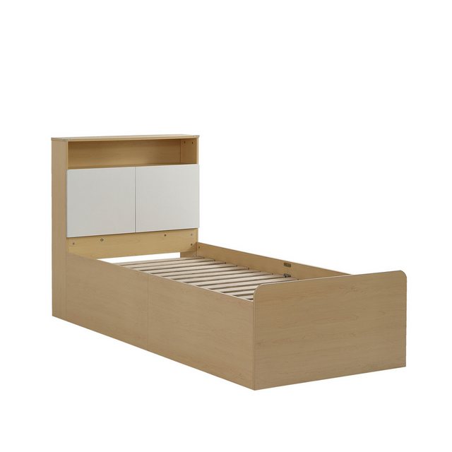 MODFU Einzelbett Hausbett (Ecken mit Stoßschutz, MDF + Spanplatte, Weiß + H günstig online kaufen