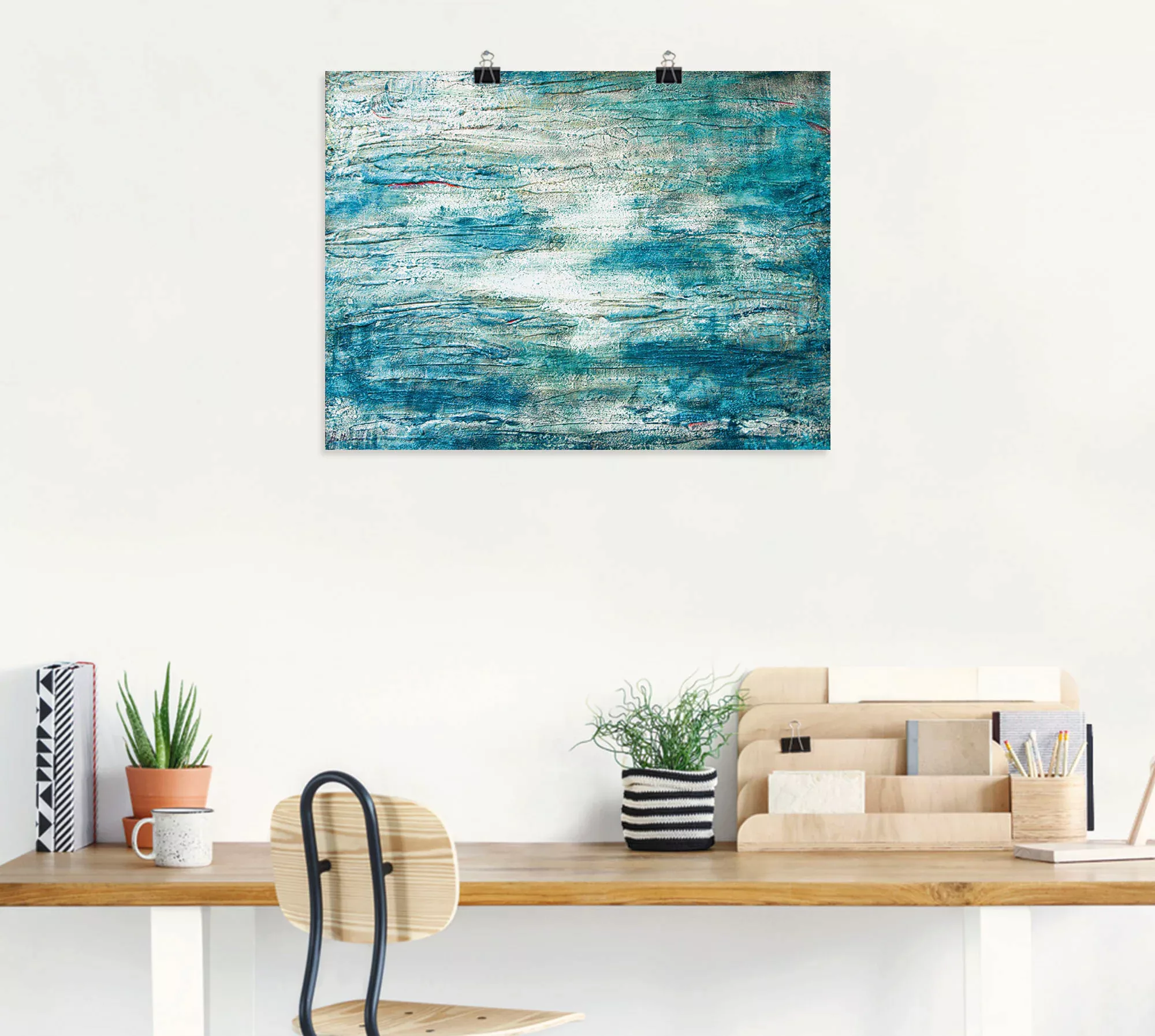 Artland Wandbild "abstrakte Malerei Aquarell", Gegenstandslos, (1 St.) günstig online kaufen