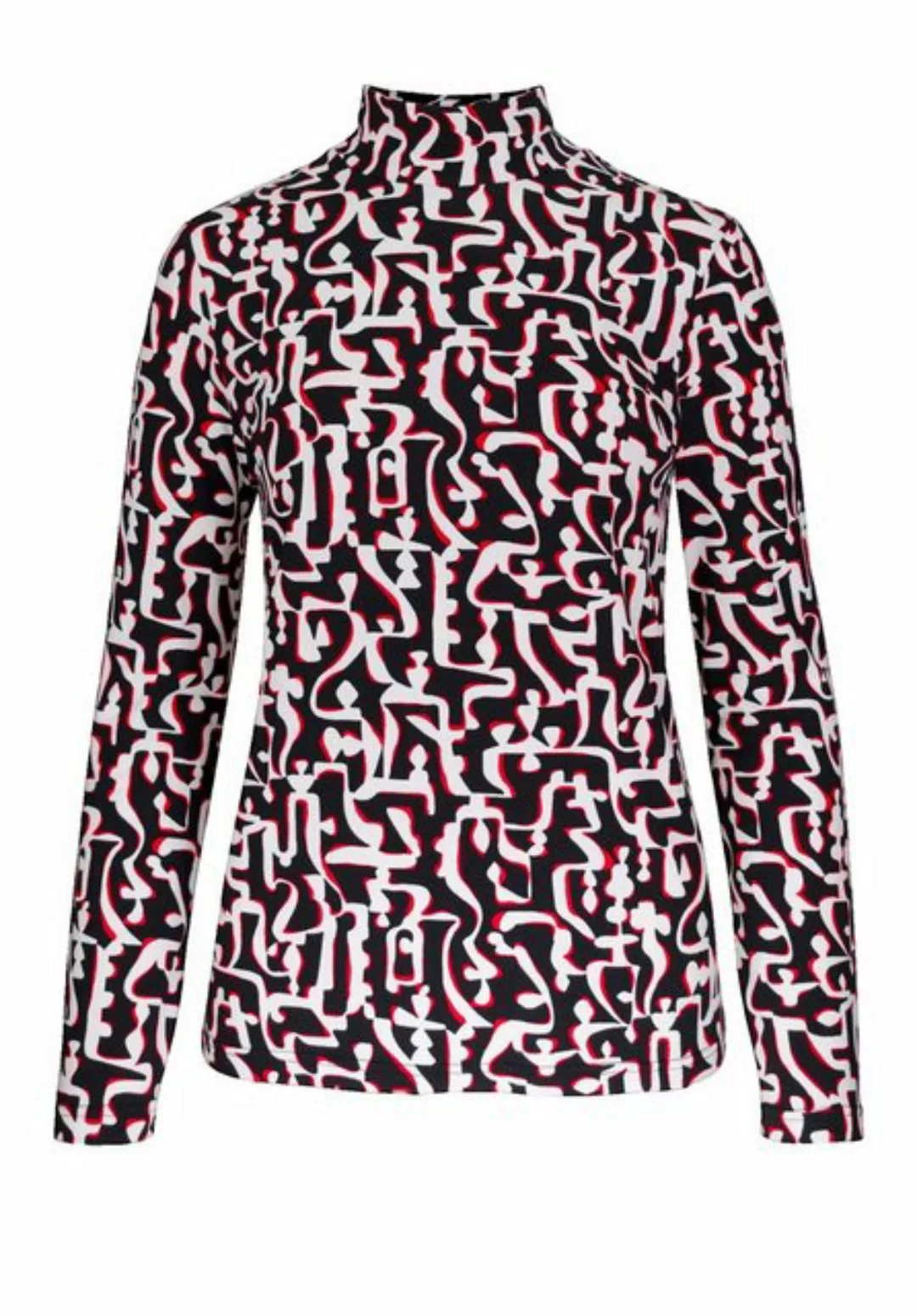 bianca Langarmshirt GRETA mit angesagtem Print und modernem Turtle-Neck günstig online kaufen