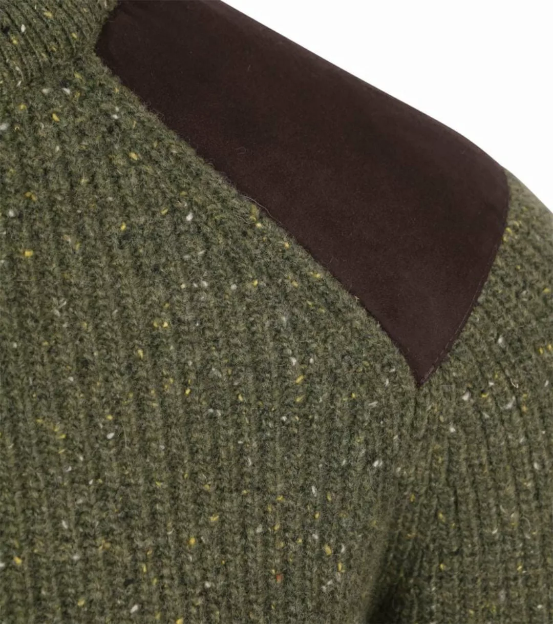 Barbour Pullover Raisthorpe Lambswool Olivgrün - Größe XL günstig online kaufen