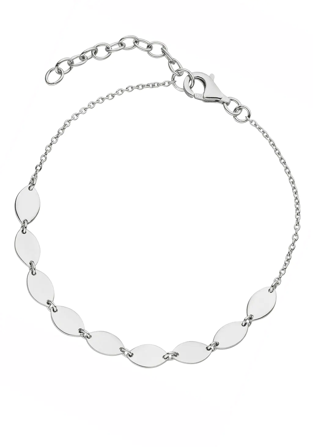 JOBO Armband "mit Plättchen", 925 Silber 19 cm günstig online kaufen