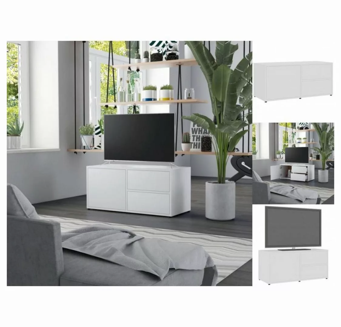 vidaXL TV-Schrank TV-Schrank Weiß 80x34x36 cm Spanplatte Lowboard günstig online kaufen
