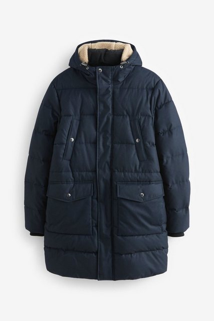 Next Steppmantel Langer Anorak in strukturierter Wolloptik (1-tlg) günstig online kaufen