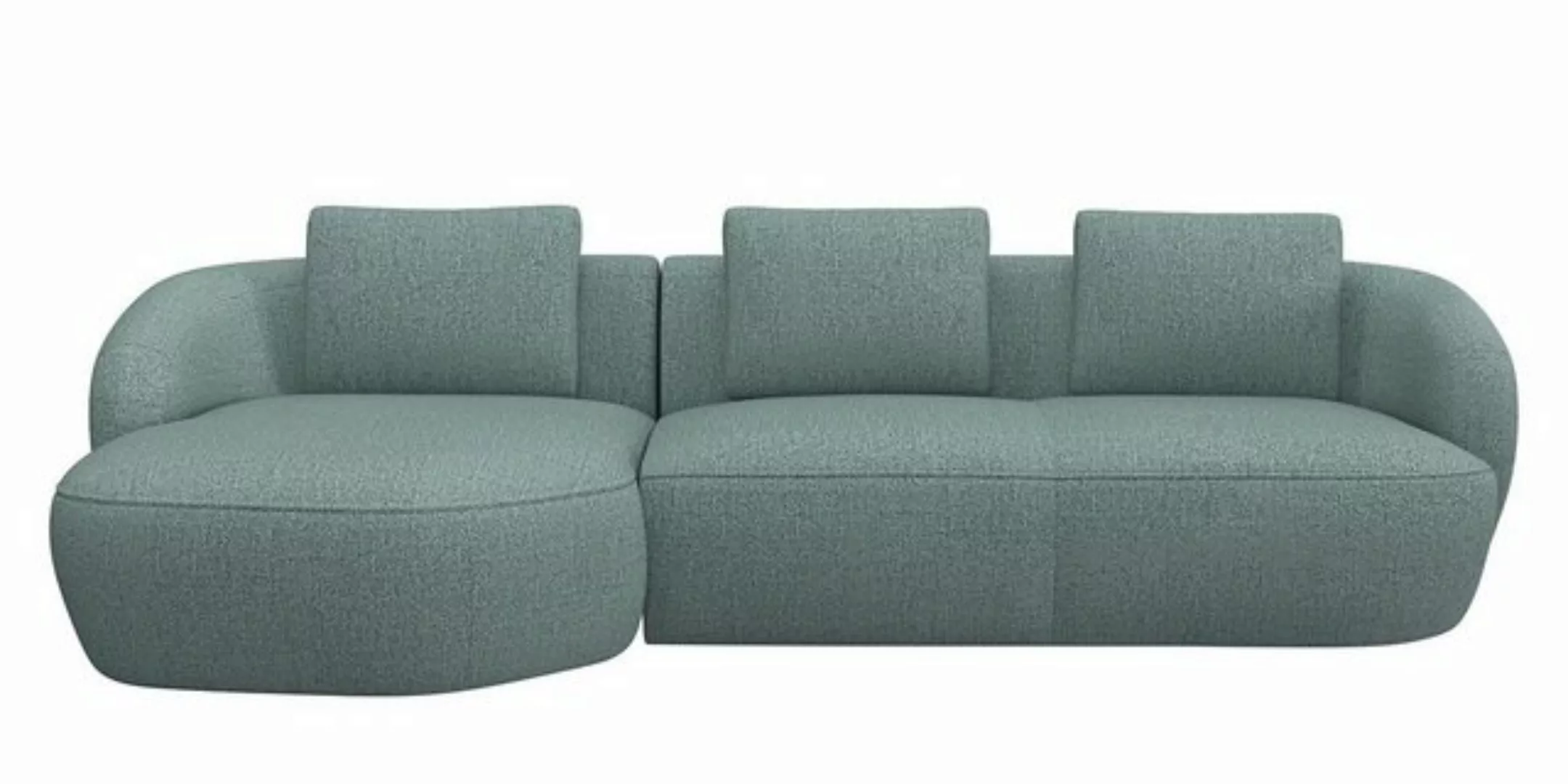 FLEXLUX Wohnlandschaft Torino, rund, L-Form, Sofa-Ecke mit Recamiere, Longc günstig online kaufen