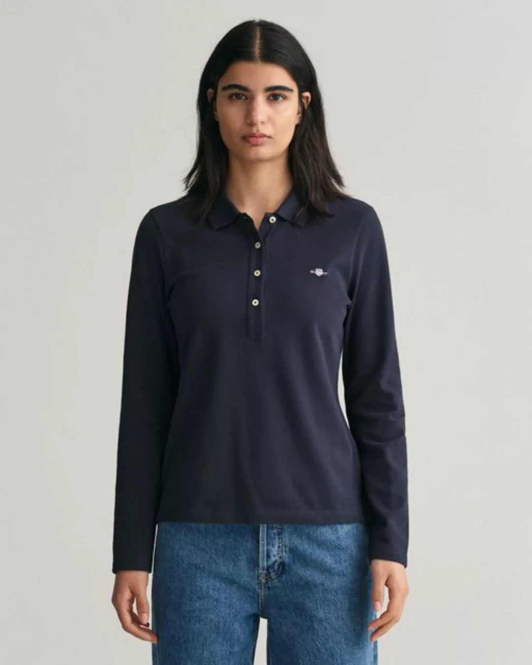 Gant Langarm-Poloshirt SLIM SHIELD LS PIQUE POLO günstig online kaufen