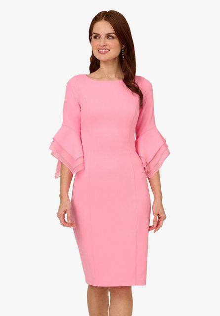 Adrianna Papell Cocktailkleid Knit Crepe Tiered Sleeve Dress Hochzeit, Cock günstig online kaufen