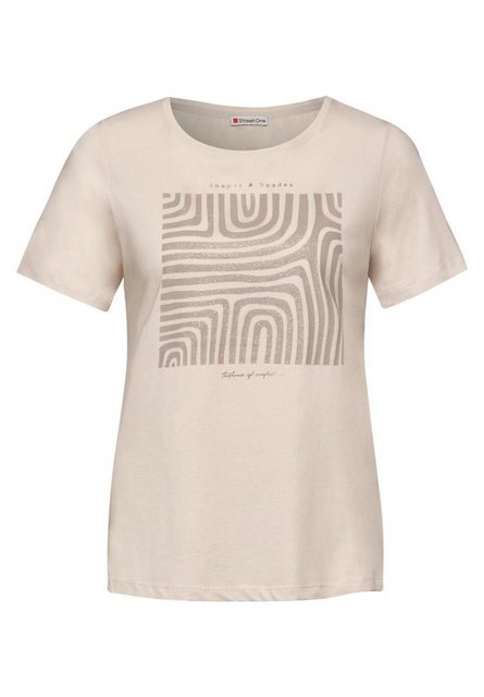 STREET ONE T-Shirt glitter artwork shirt günstig online kaufen