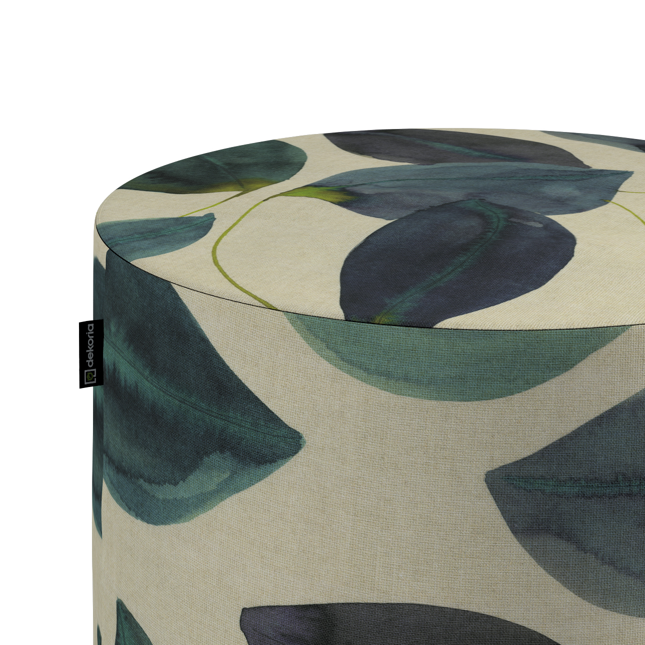 Pouf Barrel, grün-blau, ø40 cm x 40 cm, Gardenia (143-15) günstig online kaufen