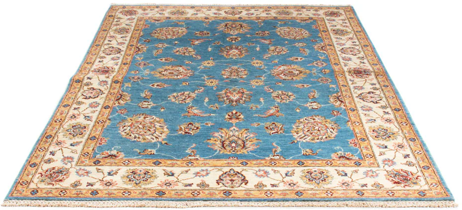 morgenland Orientteppich »Ziegler - 204 x 153 cm - hellblau«, rechteckig, W günstig online kaufen