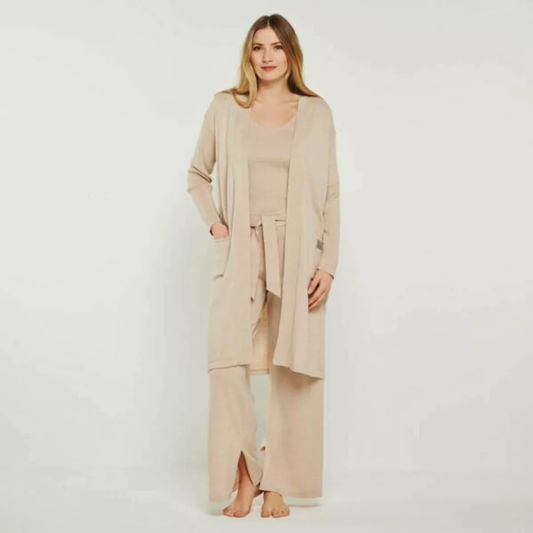Merino Loungewear Set "Cardigan Blossom & Top Blossom & Hose Bailey" günstig online kaufen
