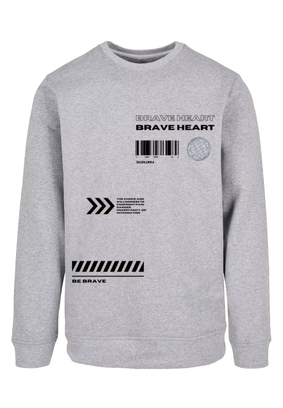 F4NT4STIC Kapuzenpullover "Brave Heart CREWNECK", Print günstig online kaufen