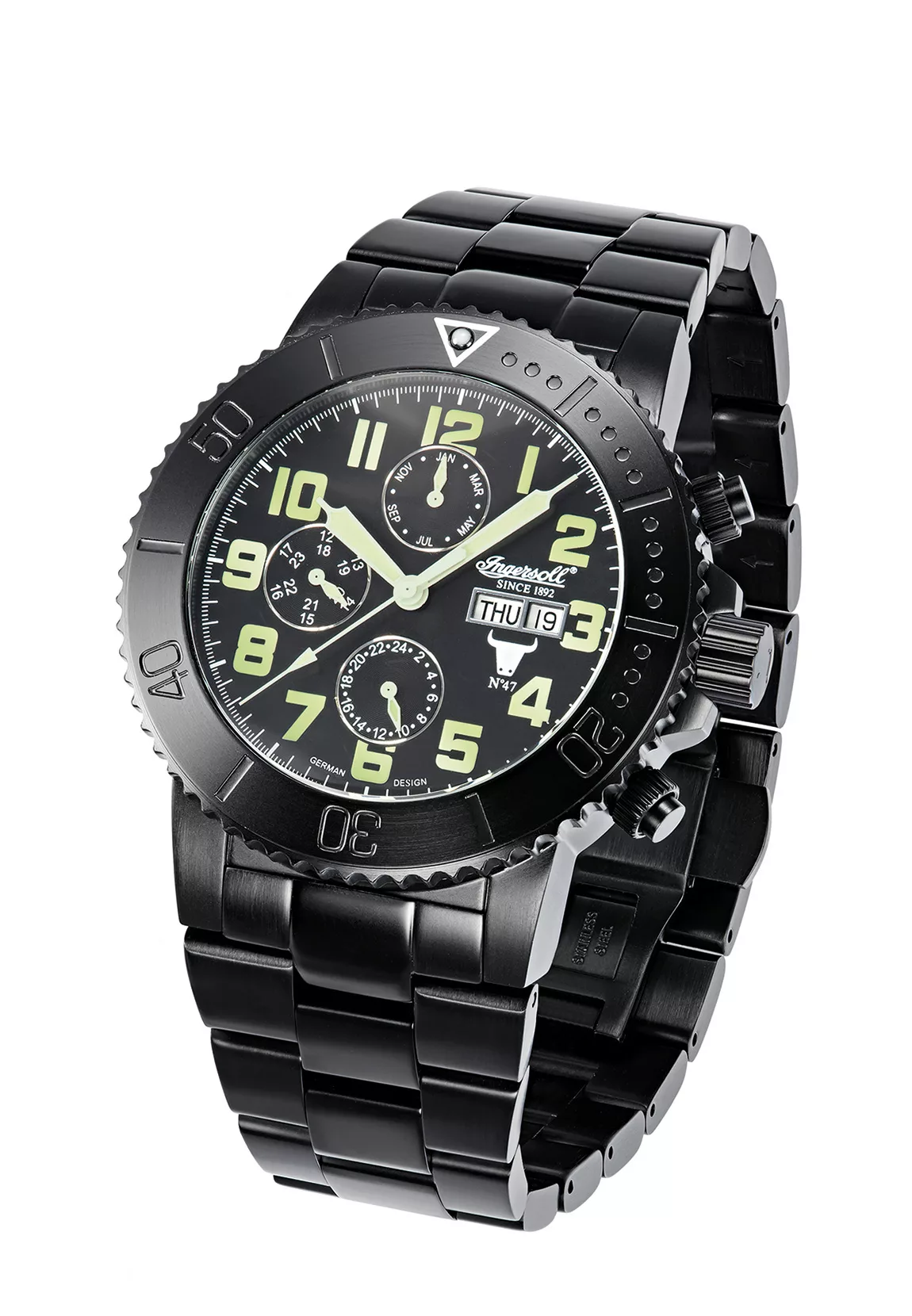 Ingersoll Armbanduhr BISON NO.47 IN1304BKGR günstig online kaufen