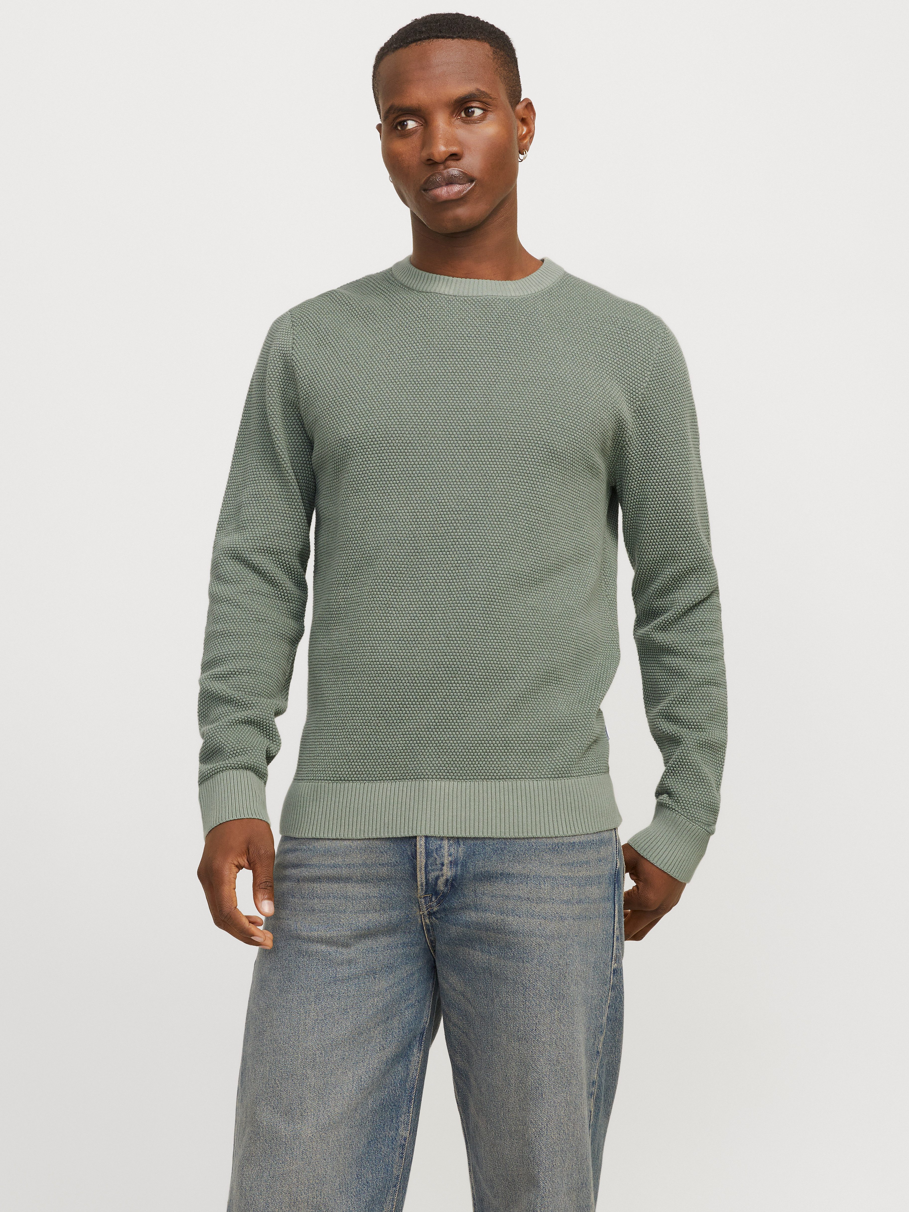 Jack & Jones Rundhalspullover JJEGLOBE KNIT günstig online kaufen