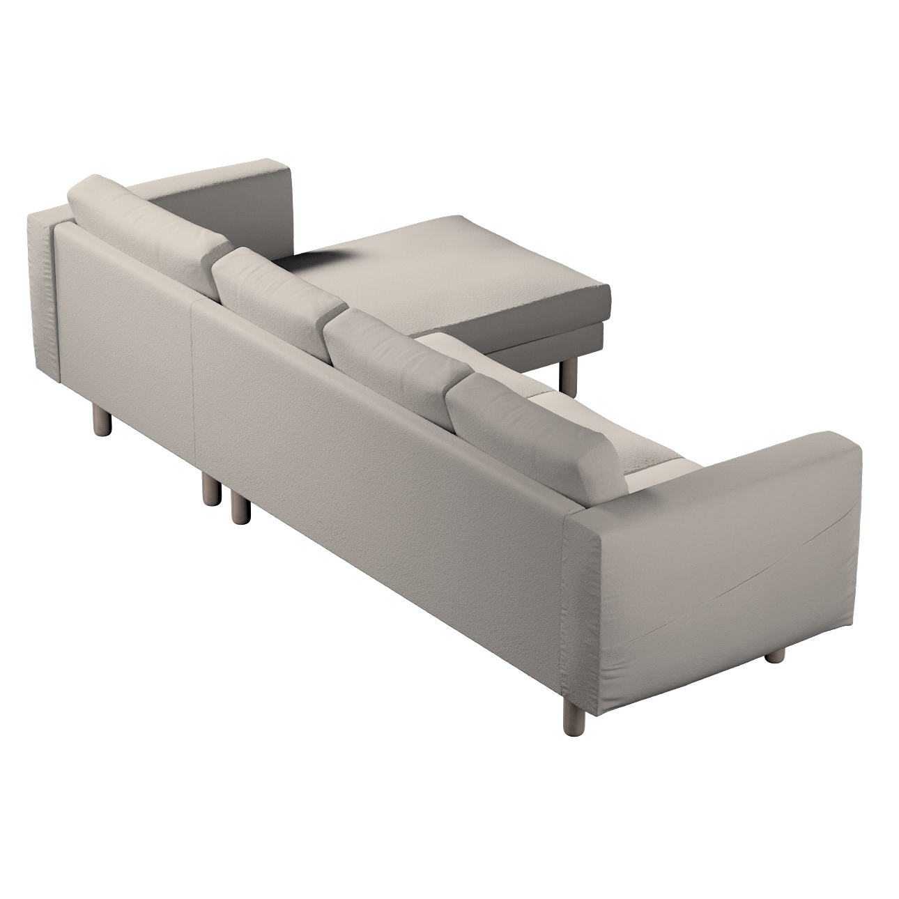 Bezug für Norsborg 4-Sitzer Sofa mit Recamiere, hellbeige, Norsborg Bezug f günstig online kaufen