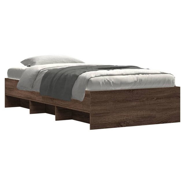 vidaXL Bett Bettgestell ohne Matratze Braun Eiche 90x190 cm Holzwerkstoff günstig online kaufen