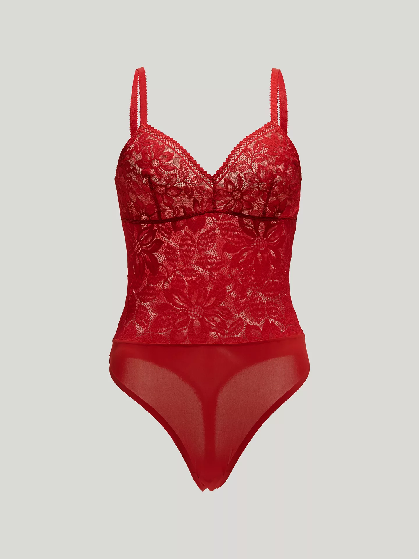 Wolford - Lace Body, Frau, red glow, Größe: XL günstig online kaufen