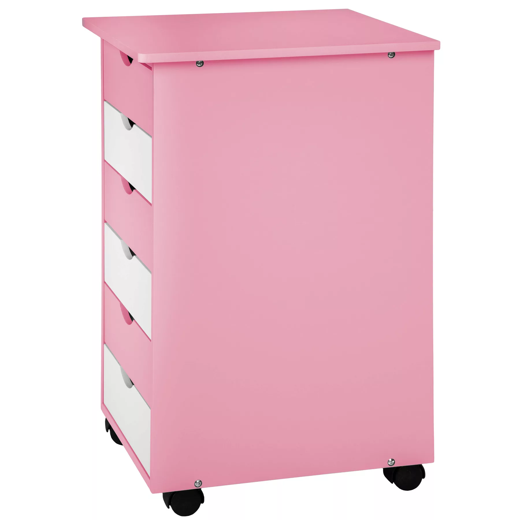 Rollcontainer aus Holz 65x36x40cm - rosa günstig online kaufen