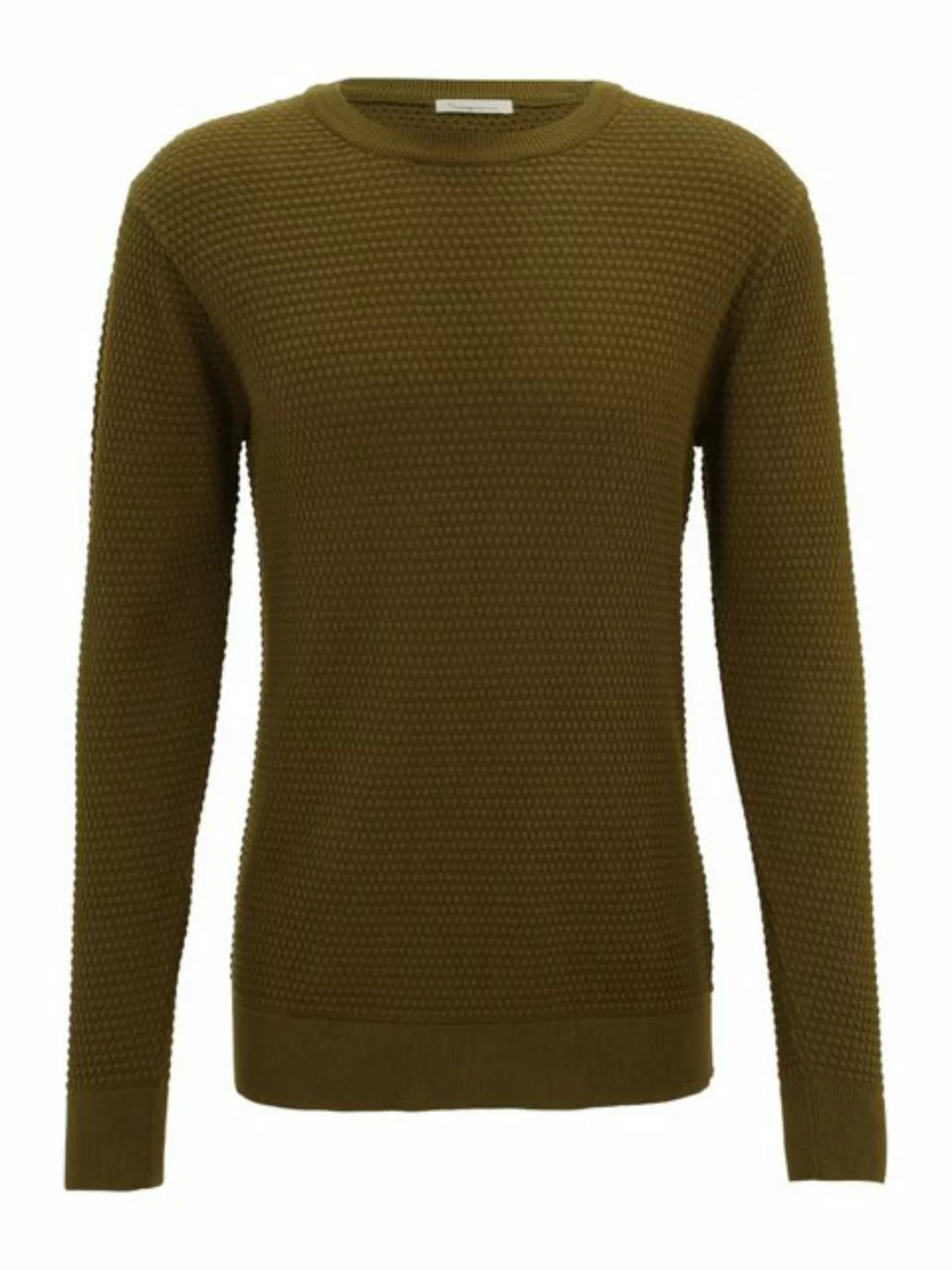 KnowledgeCotton Apparel Strickpullover Vagn Regular Bubble Knit Crew Neck günstig online kaufen