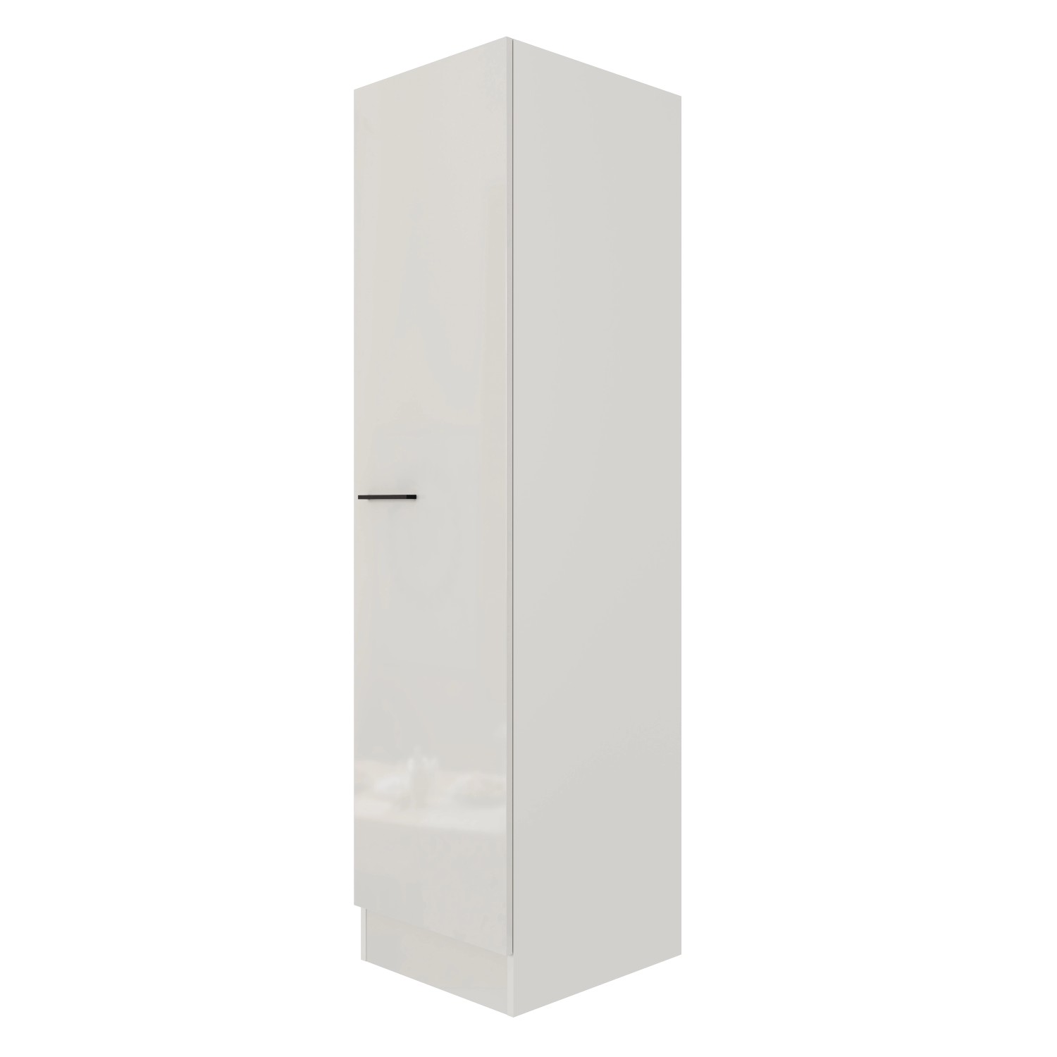 Flex-Well Exclusiv Geschirrschrank Lund 50 cm Lichtgrau glänzend - Rauchgra günstig online kaufen