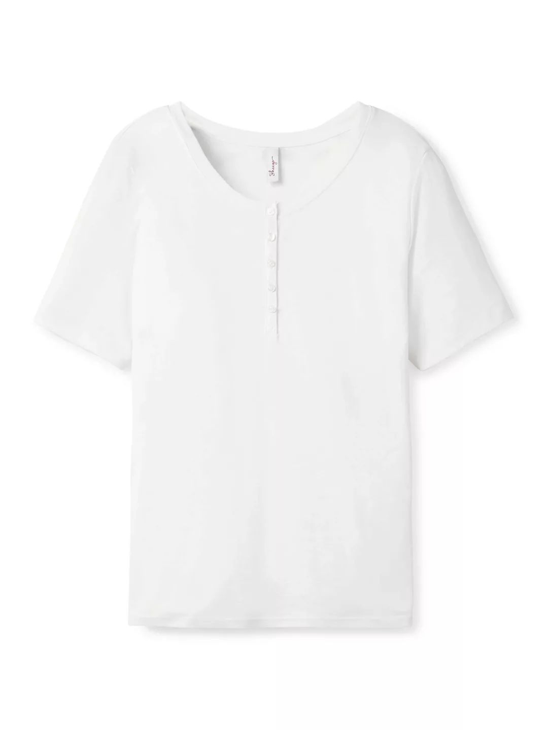Sheego T-Shirt "Große Größen", in Rippstruktur, mit Knopfleiste günstig online kaufen