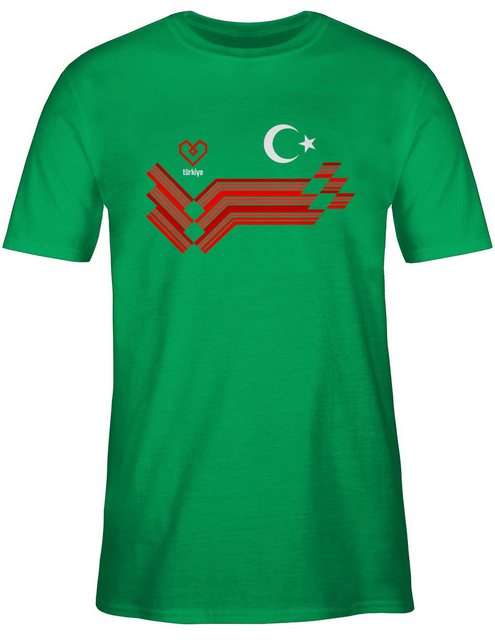 Shirtracer T-Shirt Türkiye Fanartikel EM, Türkei Wappen 2024 Fussball EM Fa günstig online kaufen