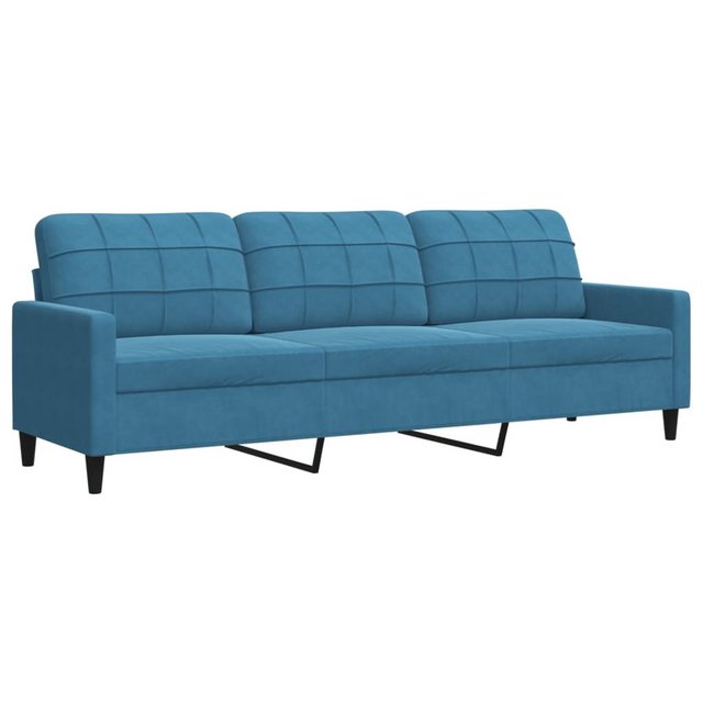 vidaXL Sofa, 3-Sitzer-Sofa Dunkelgrün 210 cm Samt günstig online kaufen