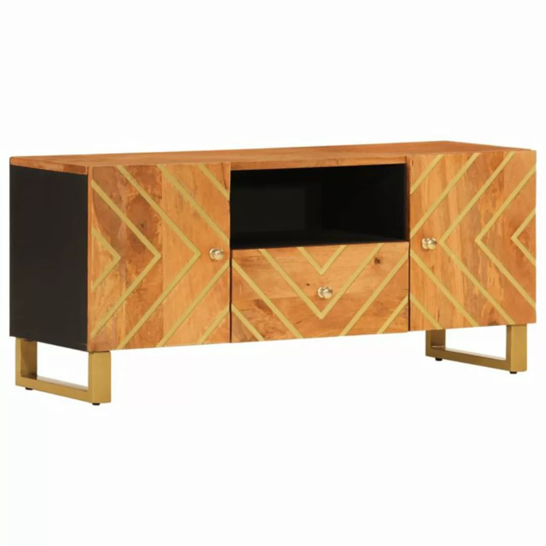 vidaXL TV-Schrank TV Schrank Sideboard Schrank Braun und Schwarz 105x33,5x4 günstig online kaufen