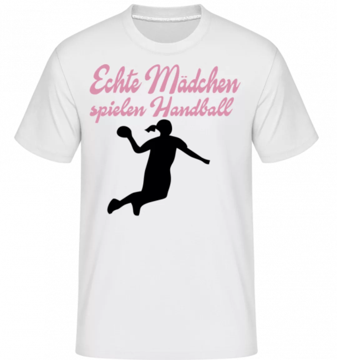 Echte Mädchen Spielen Handball · Shirtinator Männer T-Shirt günstig online kaufen