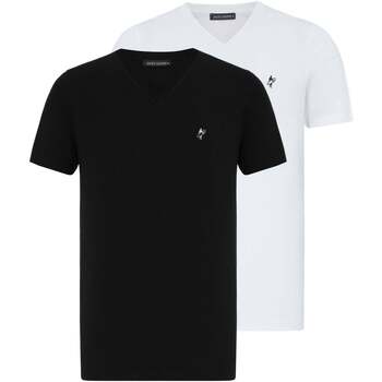 Jacey Quinn  T-Shirts & Poloshirts Philippe Regular Fit V-Neck T-shirt günstig online kaufen
