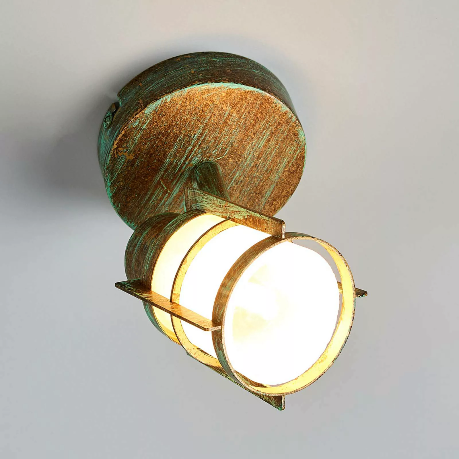 Giorgi - Wandlampe im Grünspanlook günstig online kaufen