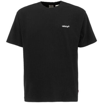 Levis  T-Shirts & Poloshirts A0637 - RED TAB TEE-0001 BLACK - LOGO WHITE günstig online kaufen