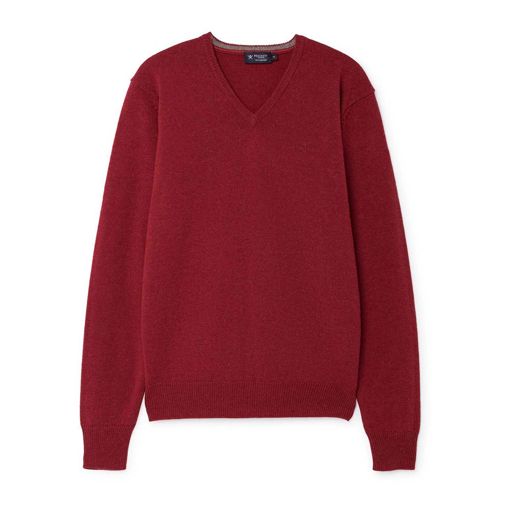 Hackett Lambswool V-neck Emb No Ep XL Garnet günstig online kaufen