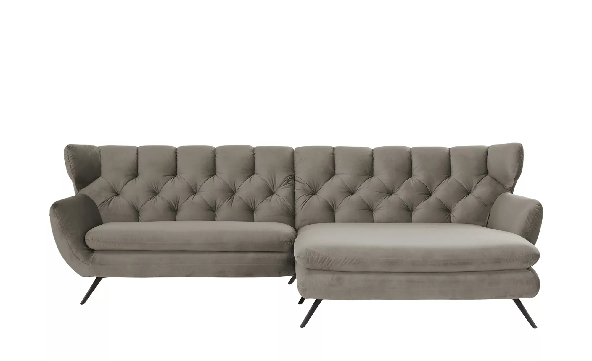 pop Ecksofa  Caldara - grau - 94 cm - Polstermöbel > Sofas > Ecksofas - Möb günstig online kaufen