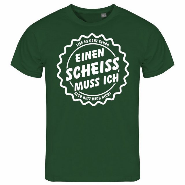 deinshirt Print-Shirt Herren T-Shirt Einen Scheiß muss Ich Funshirt mit Mot günstig online kaufen