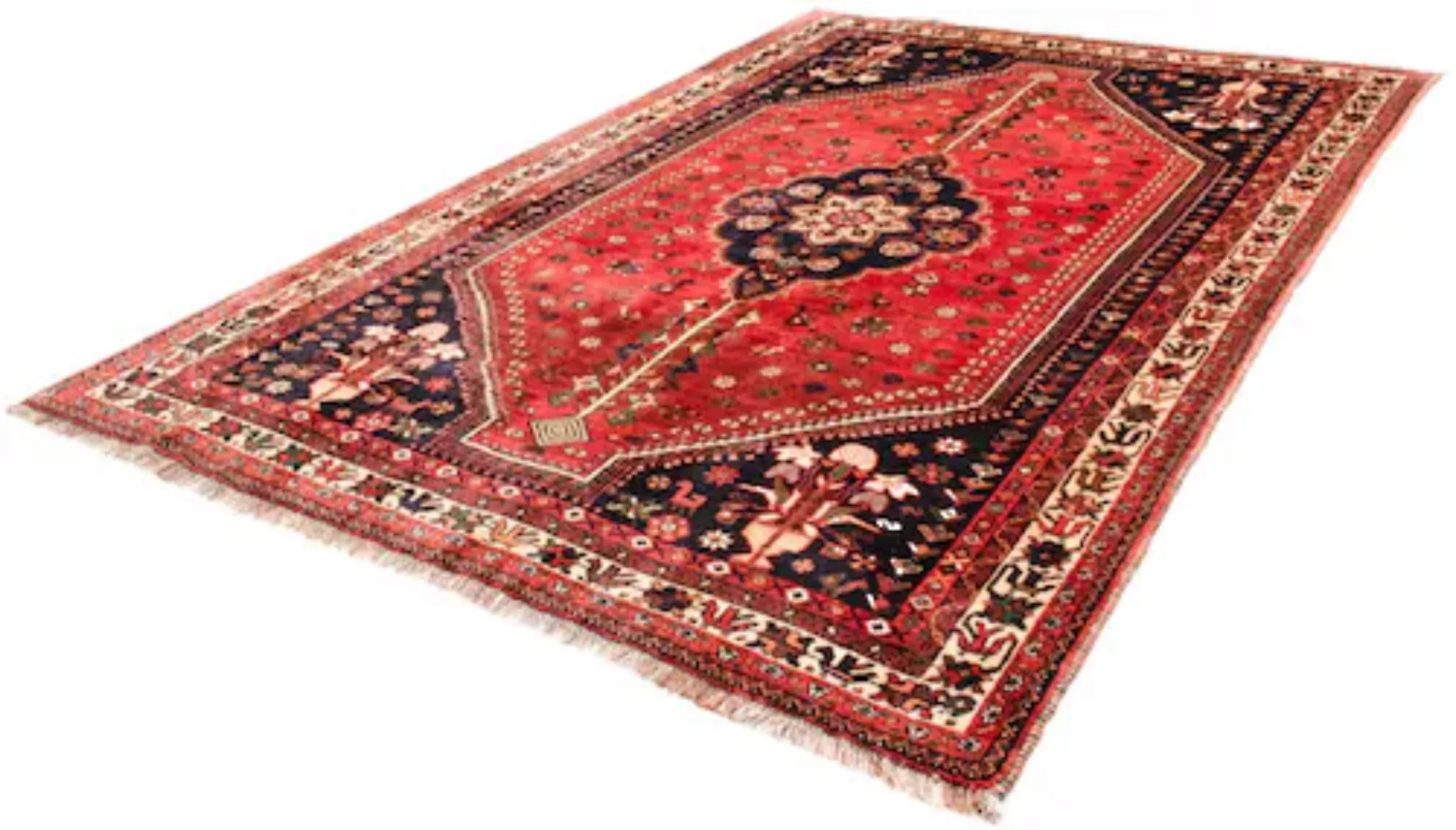 morgenland Wollteppich »Shiraz Medaillon Rosso scuro 305 x 208 cm«, rechtec günstig online kaufen