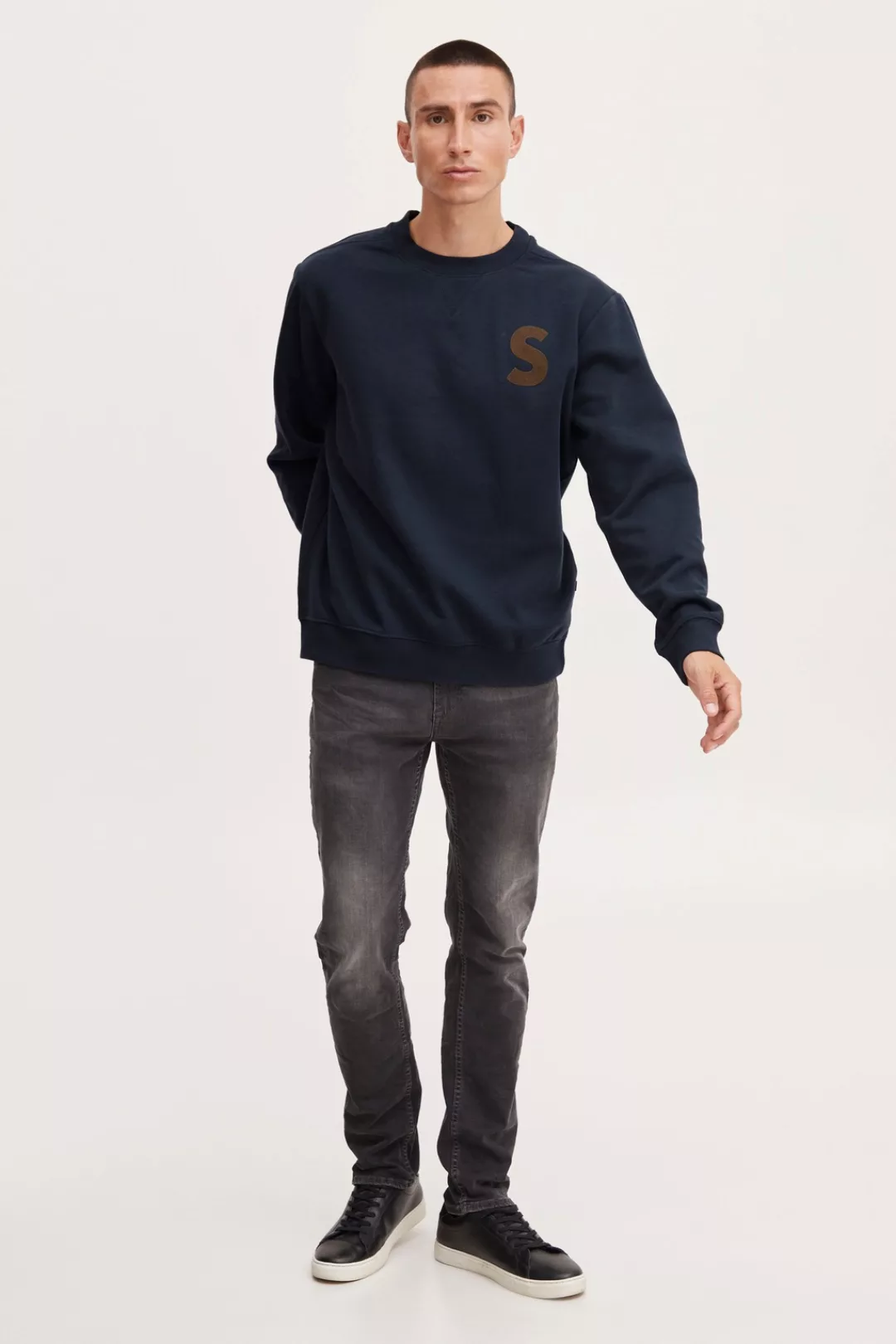 !Solid Sweatshirt SDCael Crew SW 21107095 günstig online kaufen